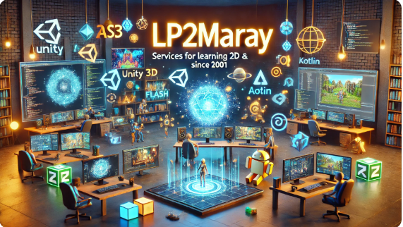 jasa pembuatan aplikasi dan pembelajaran berbasis game 2D3D dengan teknologi seperti Unity 3D, Adobe Flash AS3, Java, Kotlin, dan JavaScript